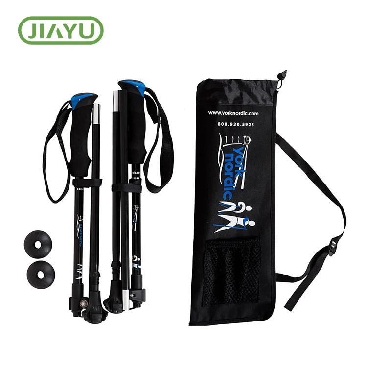 Dvojitý držadlo skládací trekking pól